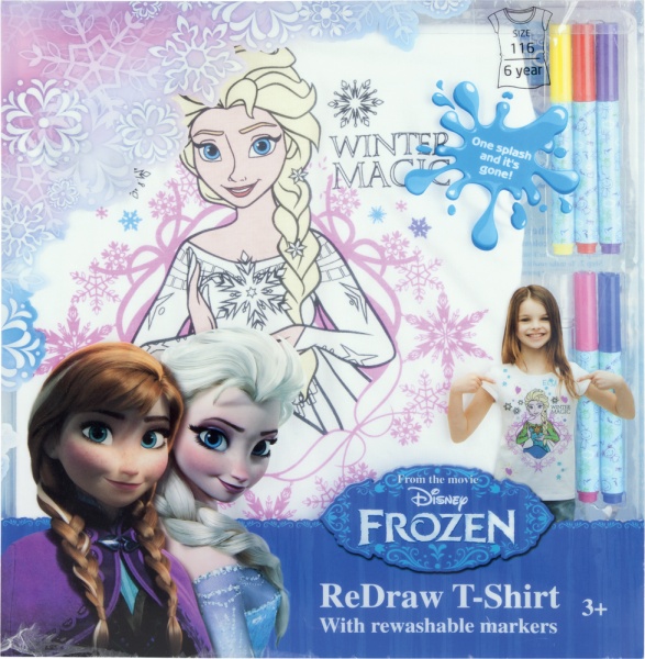 Zestaw koszulka Frozen do malowania 