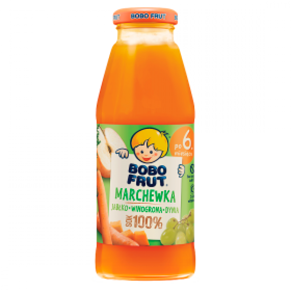 Bobo Frut 100% sok marchewka jabłko winogrona dynia po 6. miesiącu 300 ml