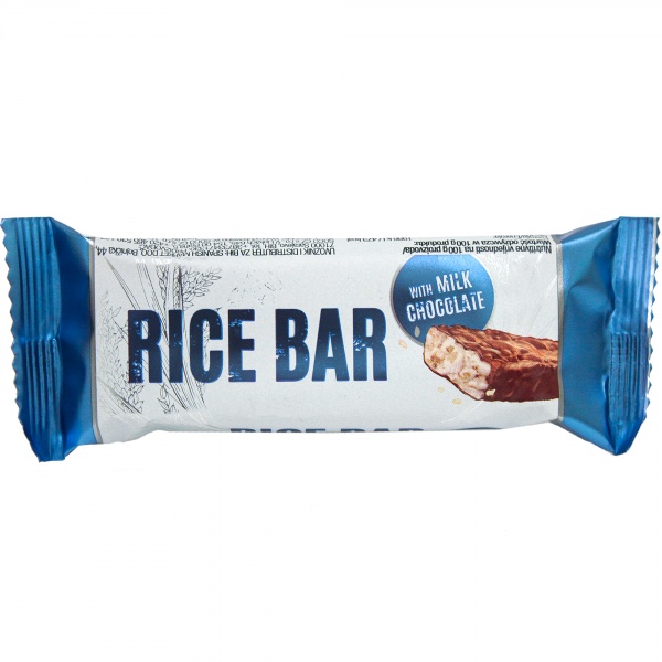 Baton ryżowy Rice Bar oblany mleczną czekoladą 