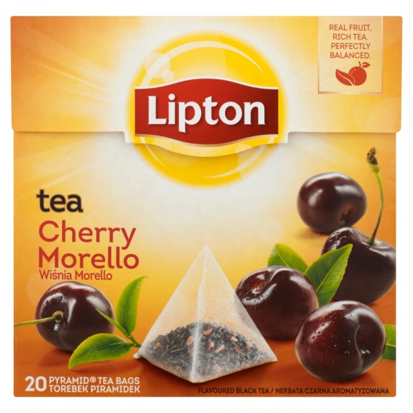 Herbata cherry morello czarna aromatyzowana wiśniowa 20*1,7g 