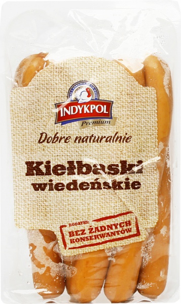 Kiełbaski wiedeńskie indykpol 