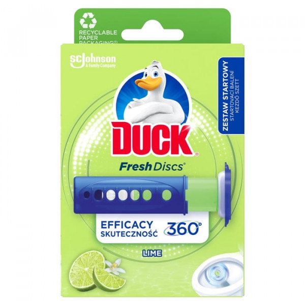 Duck® Fresh Discs® Lime - żelowy krążek do toalety o zapachu limonkowym 36ml
