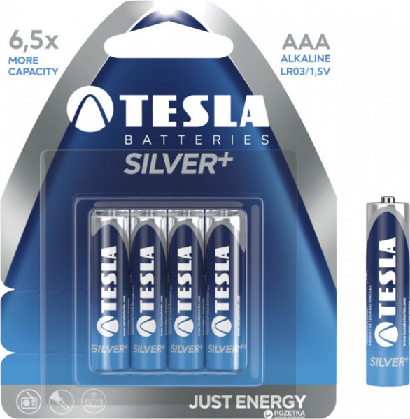 Bateria alkaiczna tesla aaa silver+ lr03 