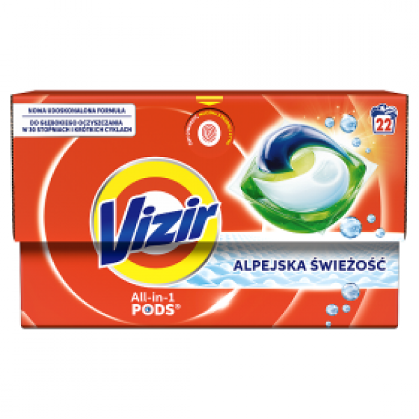 Kapsułki do prania vizir all in one alpine fresh 22szt 