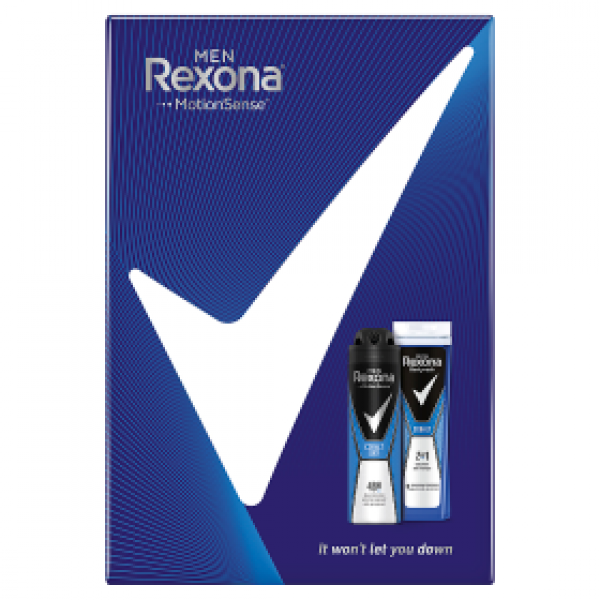 Zestaw Rexona ECO Cobalt Dry - żel pod prysznic 250ml + dezodorant 150ml