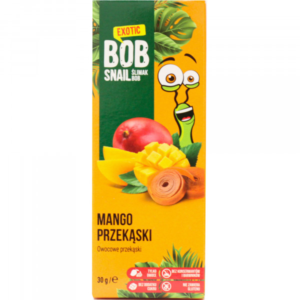 Przekąski Bob Snail bio b/g mango b/c 