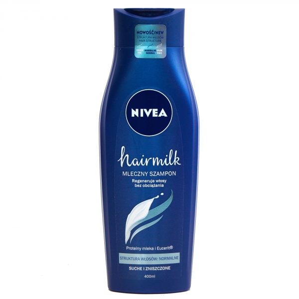 NIVEA Mleczny szampon pielęgnujący do włosów o strukturze normalnej Hairmilk 400ml
