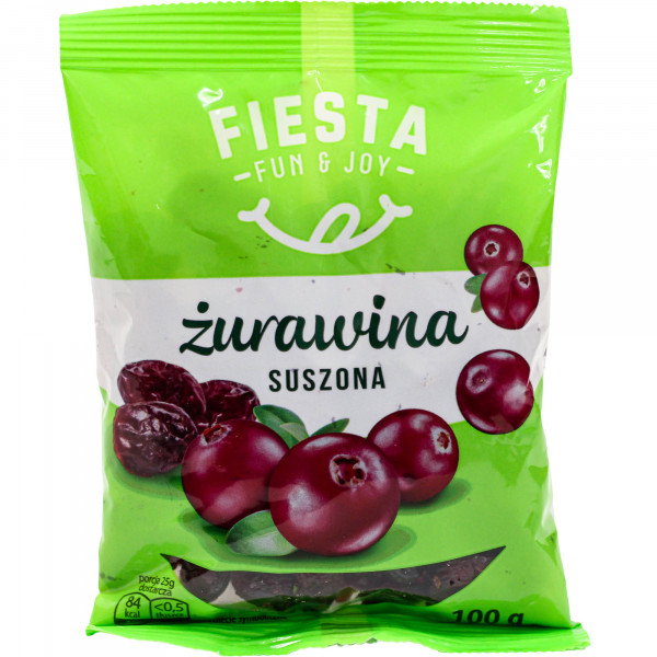Żurawina Fiesta suszona 100g 