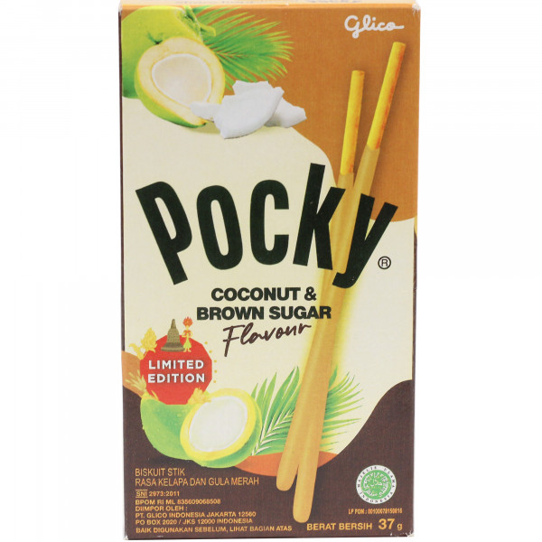 Paluszki Pocky kokosowe z brązowym cukrem 