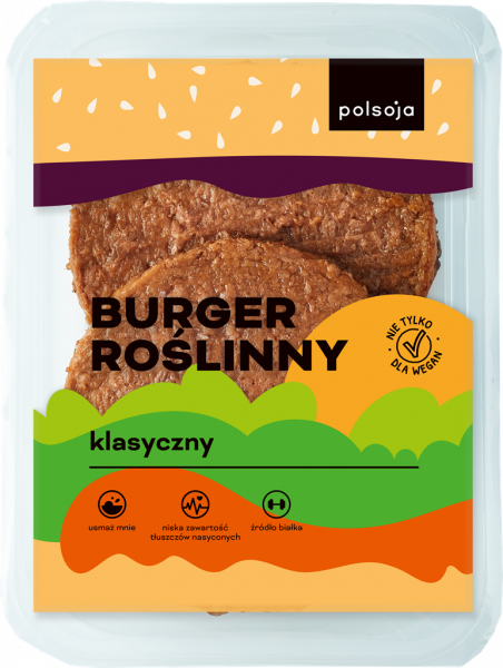 Burger roślinny klasyczny 200 g Polsoja