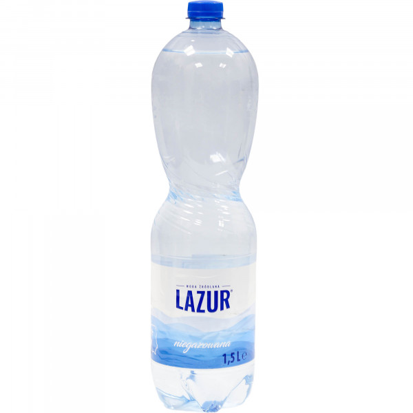 Woda ngaz Lazur żródlana 1,5l + kaucja 50 gr