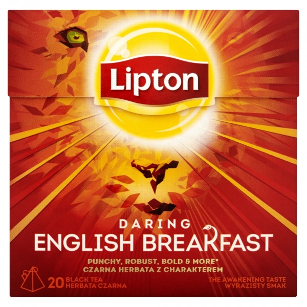 LIPTON DARING ENGLISH BREAKFAST HERBATA CZARNA 36 G (20 TOREBEK)