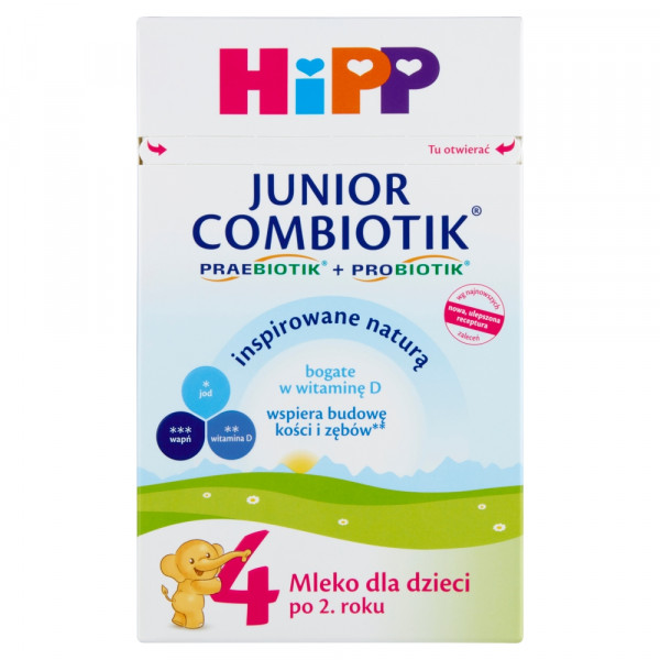 HiPP Junior Combiotik 4 Produkt na bazie mleka dla małych dzieci po 2. roku 550 g