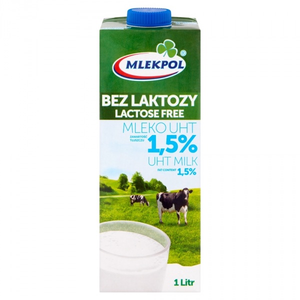 Mleko bez laktozy uht 1,5% 