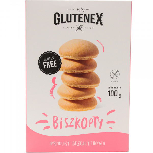Biszkopty Glutenex bezglutenowe 