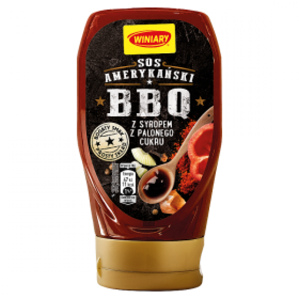 WINIARY Sos Amerykański BBQ z syropem z palonego cukru 348 g