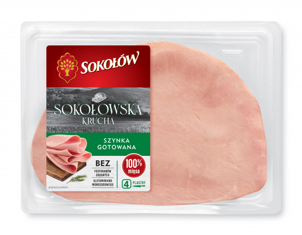 Szynka sokołów krucha gotowana 160g 