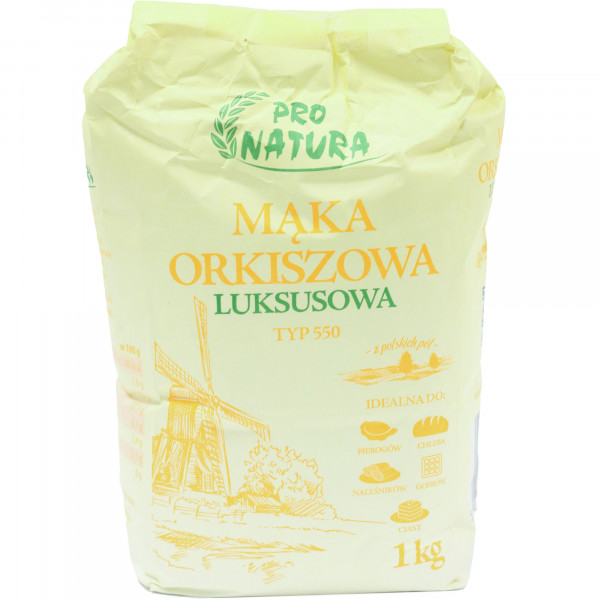 Mąka orkiszowa pro natura luksusowa typ 550 1kg 