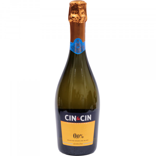 Wino musujące Cin&Cin free sparkling blanc 0% białe wytrawne