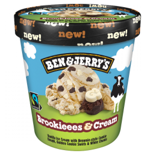 Lody Ben &amp; Jerry&#039;s Brookieees &amp; Cream 465 ml