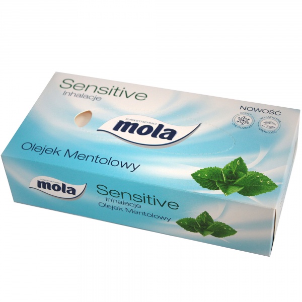 Chusteczki mola sensitive olejek mentolowy box 