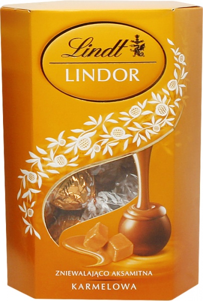 Praliny czekoladowe Lindor caramel cornet 