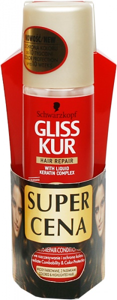 GLISS KUR szampon 250ml + odżywka ekspresowa 200ml Ultimate Color