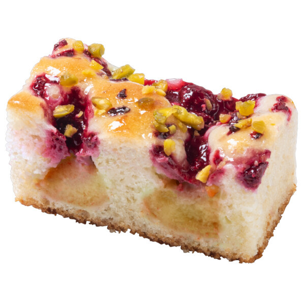 Ciasto Vandemoortele z malinami i pistacjami porcja 1szt 