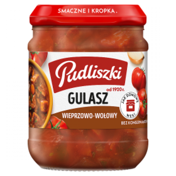 Pudliszki Gulasz wieprzowo-wołowy 460g