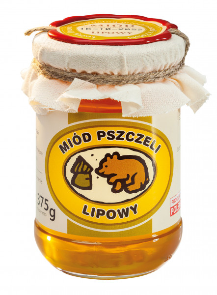 375 g Lipowy miód pszczeli
