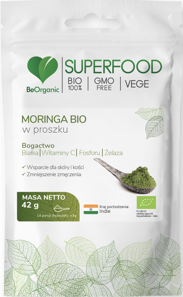 Moringa Beorganic w proszku Bio 