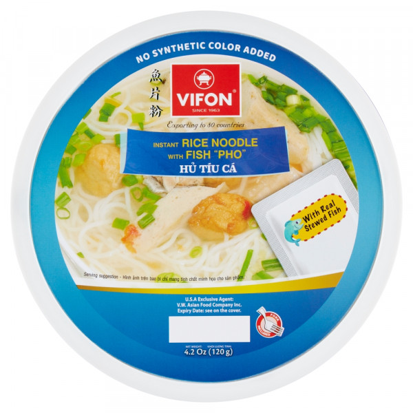 Vifon PHO-zupa z kawałkami ryby i kluskami ryżowymi 120g  miska