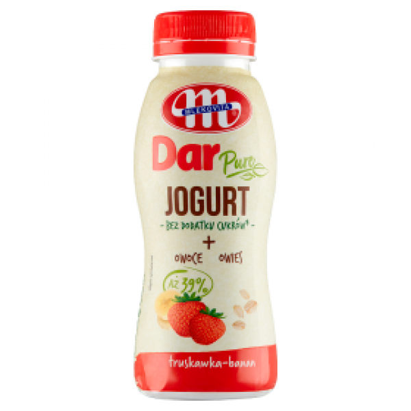 Mlekovita Jogurt pitny Dar Pure truskawka-banan 250g