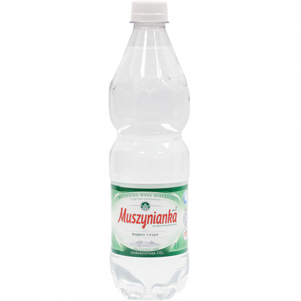 Woda lgaz Muszynianka mineralna magnez i wapń 
