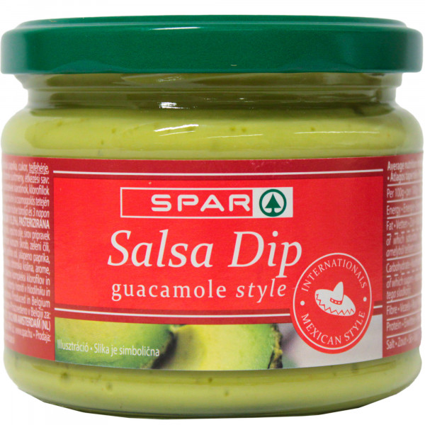 Spar salsa dip guacamole 