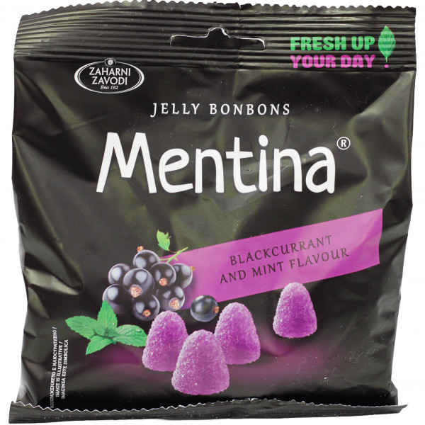 Żelki Zaharni Zavodi mentina smak czarna porzeczka-mięta
