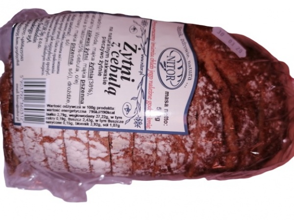Chleb żytni cebula 