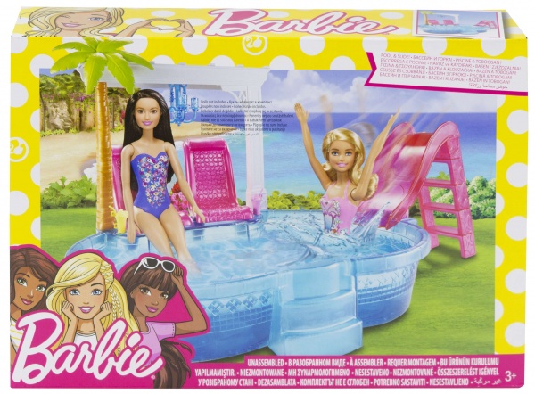 Barbie basen ze zjeżdżalnią 