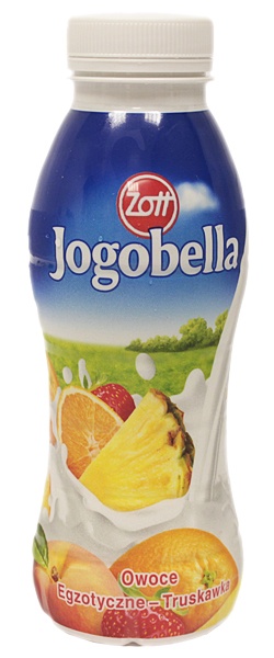 Jogurt Jogobella do picia owoce egzotyczne-truskawka 