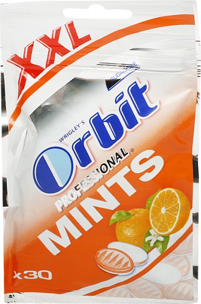 Cukierki Orbit Professional Mints Orange xxl Sugarfree 