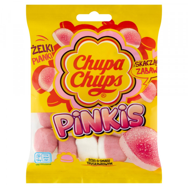 Żelki Chupa Chups Pinkis o smaku truskawkowym 90g
