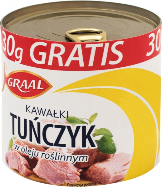 Tuńczyk kawałki w oleju roślinnym 2*185 