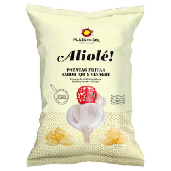 Chipsy plaza del sol o smaku czosnku i octu winnego 