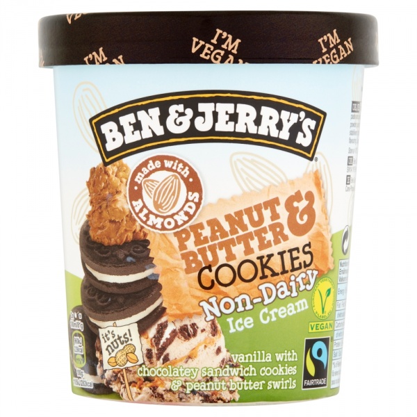 Lody Ben&amp;Jerry&#039;s peanut butter and cookies non diary 