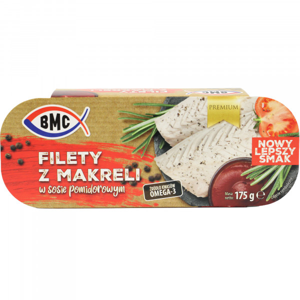 Filety z makreli BMC sos pomidorowy 