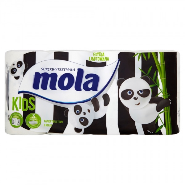 Papier toaletowy Mola kids panda /8rolek 