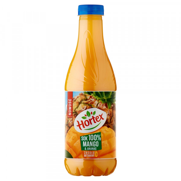 Hortex Sok 100% Mango &amp;Ananas butelka aPet 1L