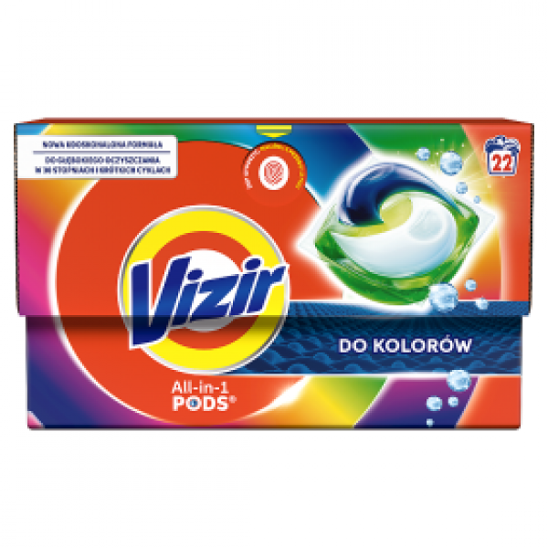 Kapsułki do prania vizir all in one pods kolor 22szt 