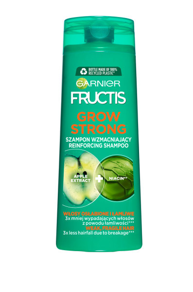 Garnier Fructis Grow Strong Szampon wzmacniający przeciw wypadaniu do włosów osłabionych 400 ml