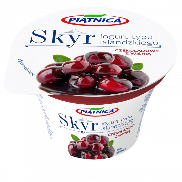 Skyr jogurt typu islandzkiego czekoladowy z wiśnią Piątnica 150 g
